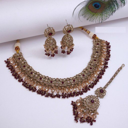 Resplendent Polki Necklace Set