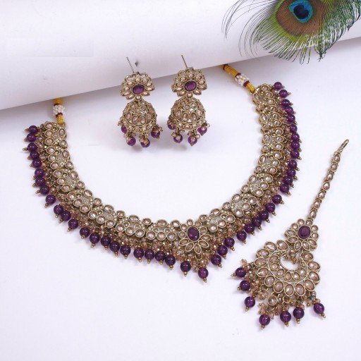 Stylish Polki Necklace Set