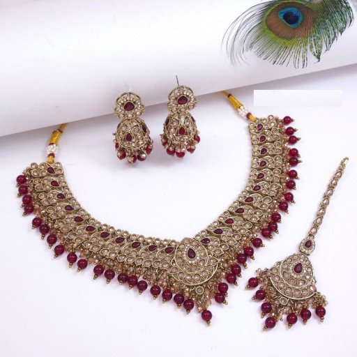 Trendy Polki Necklace Set