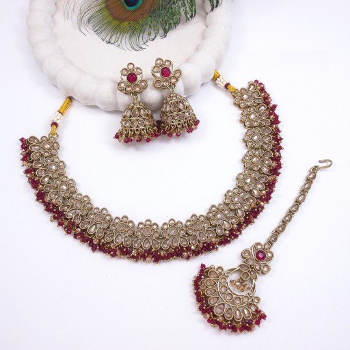 Alluring Polki Necklace Set