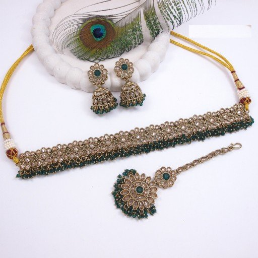 Antique Polki Necklace Set