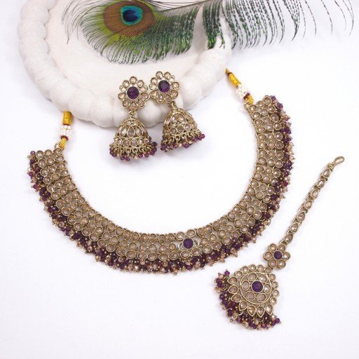 Beautiful Polki Necklace Set