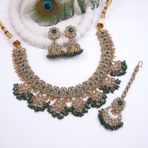 Marvellous Polki Necklace Set