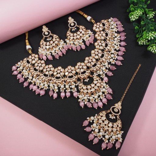 Alluring Real Kundan Necklace Set