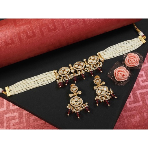 Beautiful Real Kundan Necklace Set