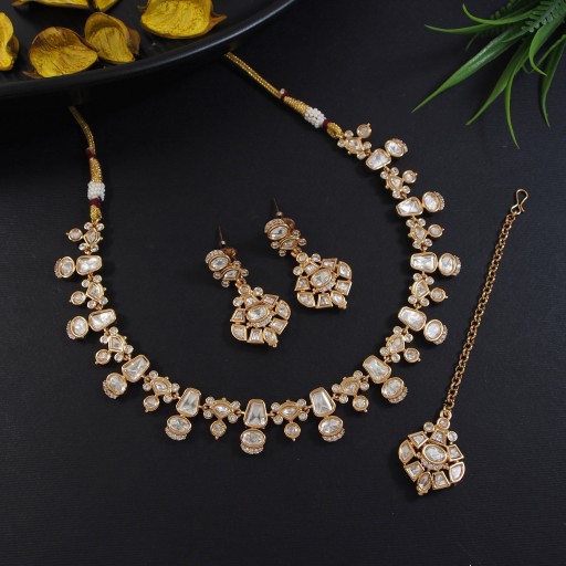 Captivating Real Kundan Necklace Set