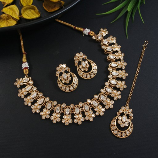 Charismatic Real Kundan Necklace Set