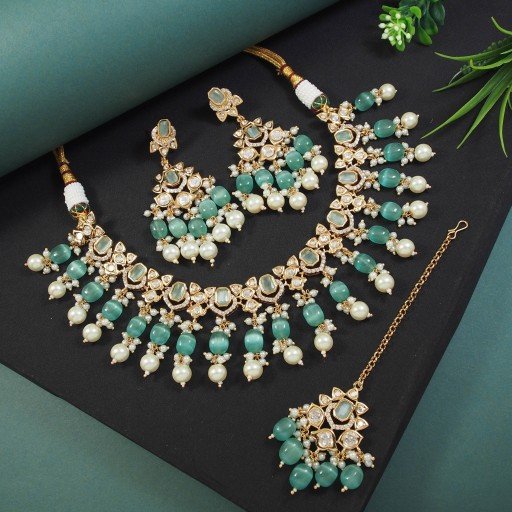 Desirable Real Kundan Necklace Set