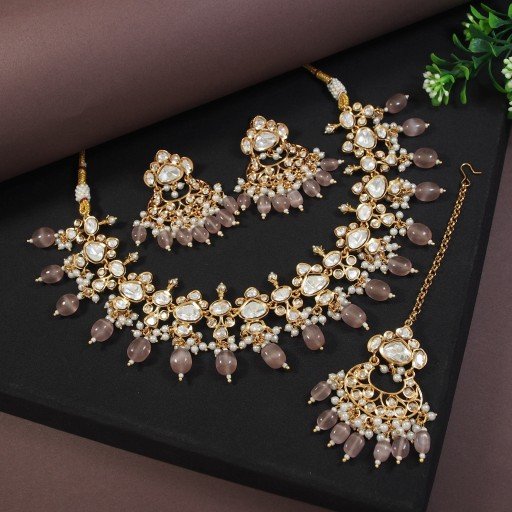 Exclusive Real Kundan Necklace Set