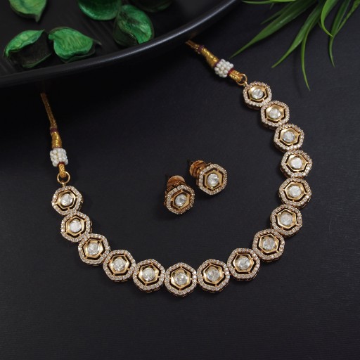 Captivating Real Kundan Necklace Set