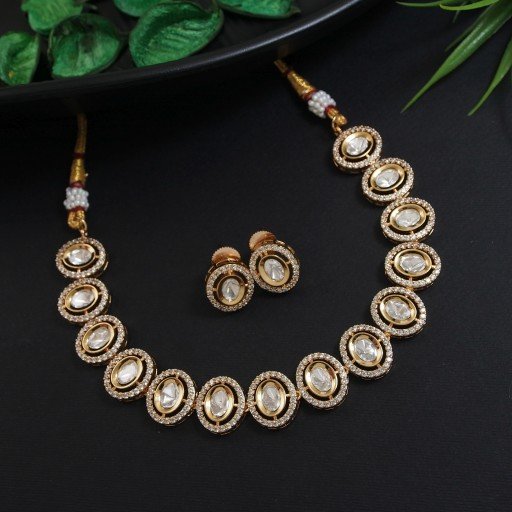 Charismatic Real Kundan Necklace Set