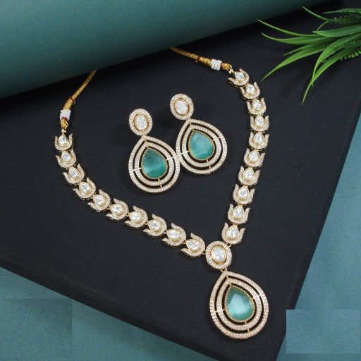 Elegant Real Kundan Necklace Set