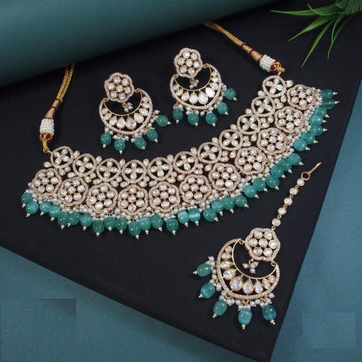 Glorious Real Kundan Necklace Set