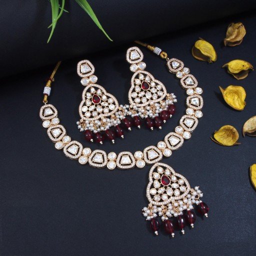 Pleasant Real Kundan Necklace Set
