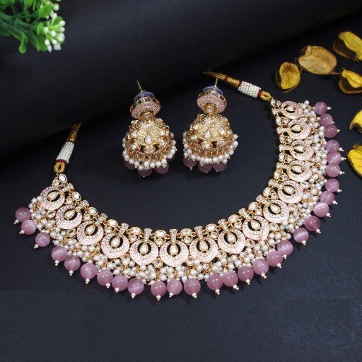 Stunning Real Kundan Necklace Set