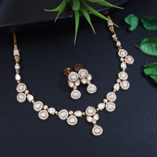 Antique Real Kundan Necklace Set