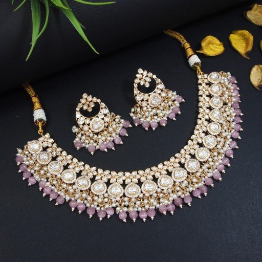 Beautiful Real Kundan Necklace Set