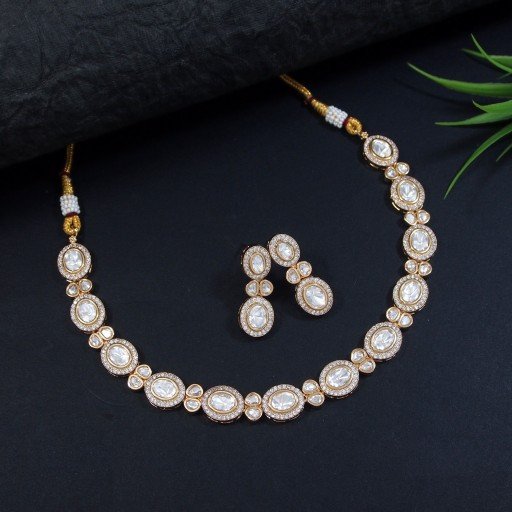 Glamorous Real Kundan Necklace Set