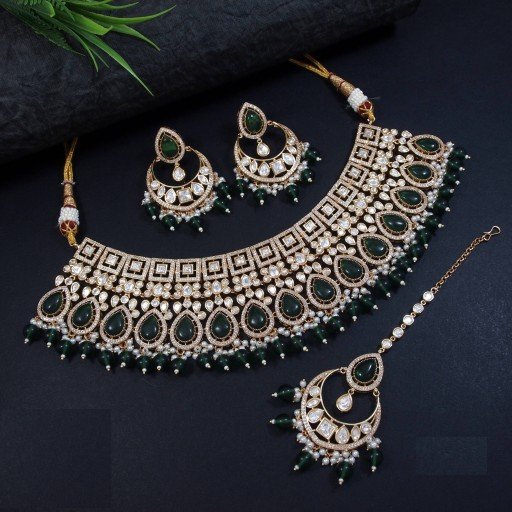 Prettyish Real Kundan Necklace Set