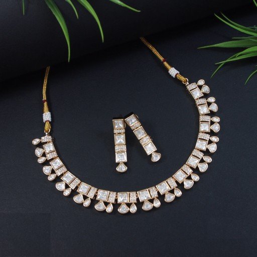 Stunning Real Kundan Necklace Set