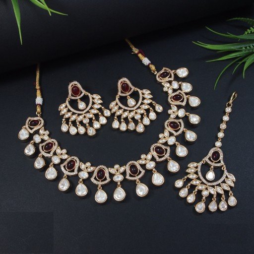Antique Real Kundan Necklace Set