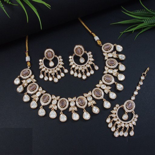 Attractive Real Kundan Necklace Set