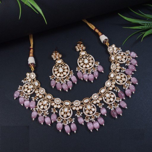 Elegant Real Kundan Necklace Set