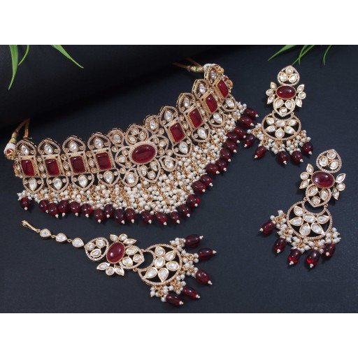 Glorious Real Kundan Necklace Set