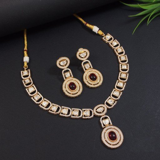 Charming Real Kundan Necklace Set