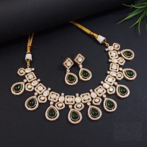 Glamorous Real Kundan Necklace Set
