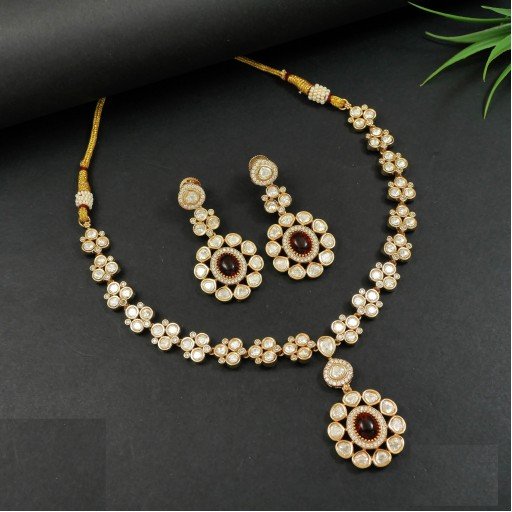Glorious Real Kundan Necklace Set