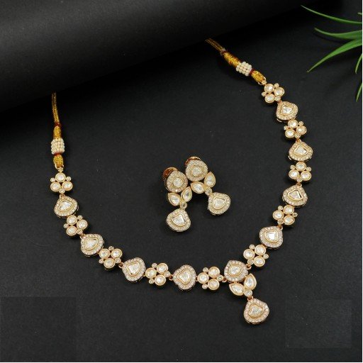 Pleasant Real Kundan Necklace Set