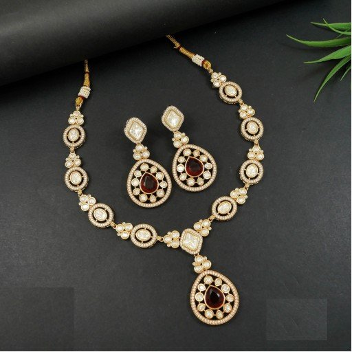 Radiant Real Kundan Necklace Set