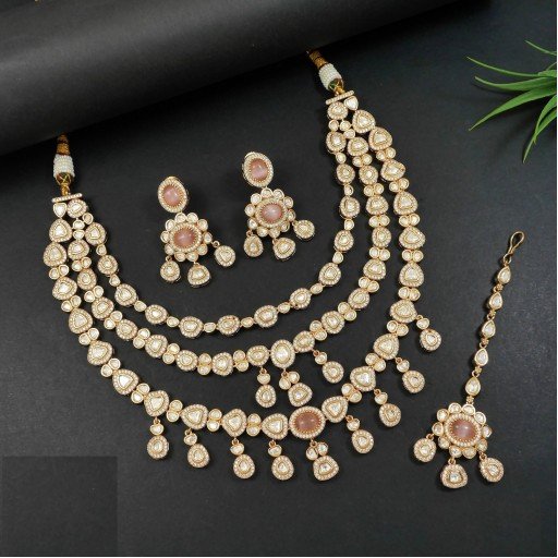 Alluring Real Kundan Necklace Set