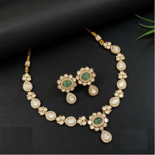 Antique Real Kundan Necklace Set
