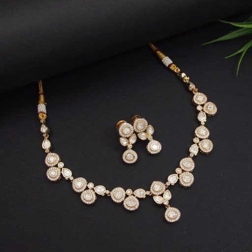 Charming Real Kundan Necklace Set