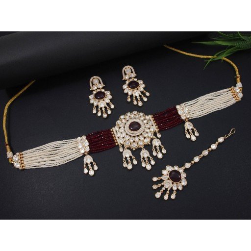 Fascinating Real Kundan Necklace Set