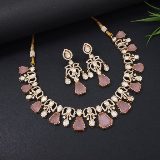 Fashionable Real Kundan Necklace Set