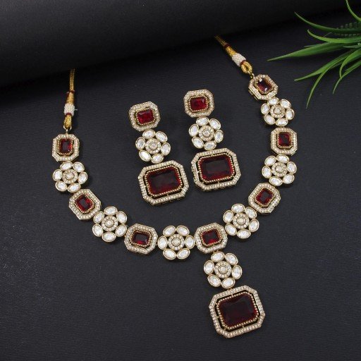 Glorious Real Kundan Necklace Set