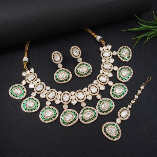 Marvellous Real Kundan Necklace Set