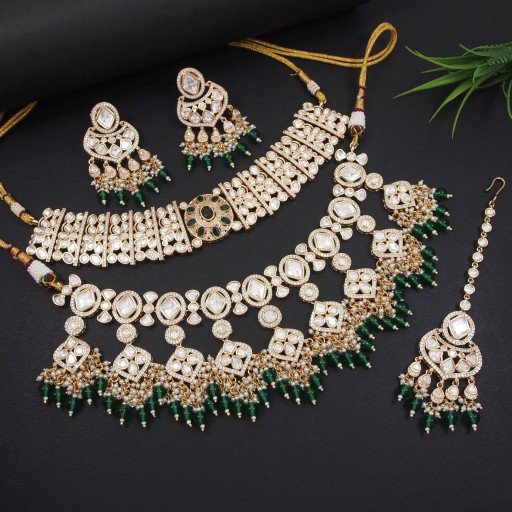 Attractive Real Kundan Necklace Set