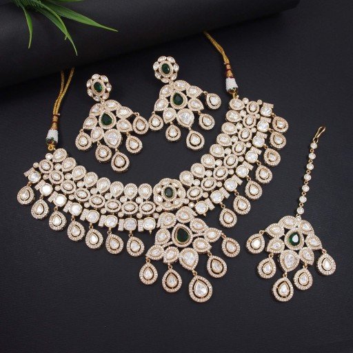 Glorious Real Kundan Necklace Set