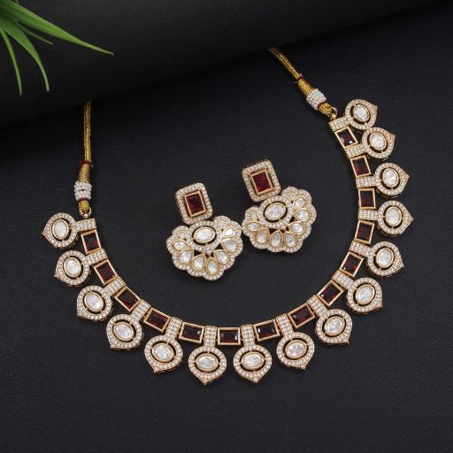 Prettyish Real Kundan Necklace Set