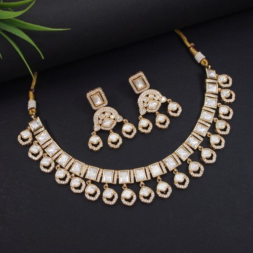 Stunning Real Kundan Necklace Set