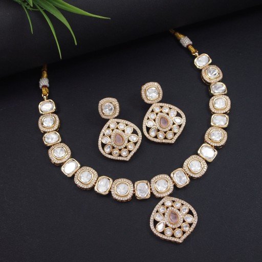 Pleasant Real Kundan Necklace Set