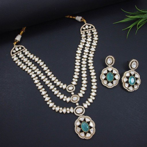 Antique Real Kundan Necklace Set