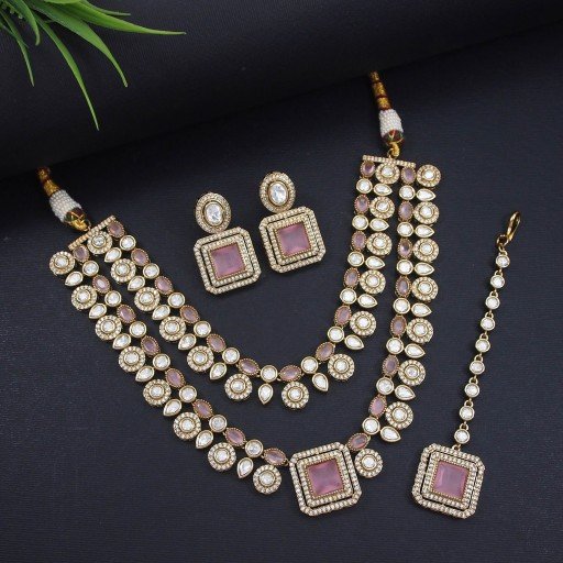 Attractive Real Kundan Necklace Set
