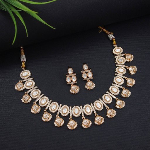 Alluring Real Kundan Necklace Set