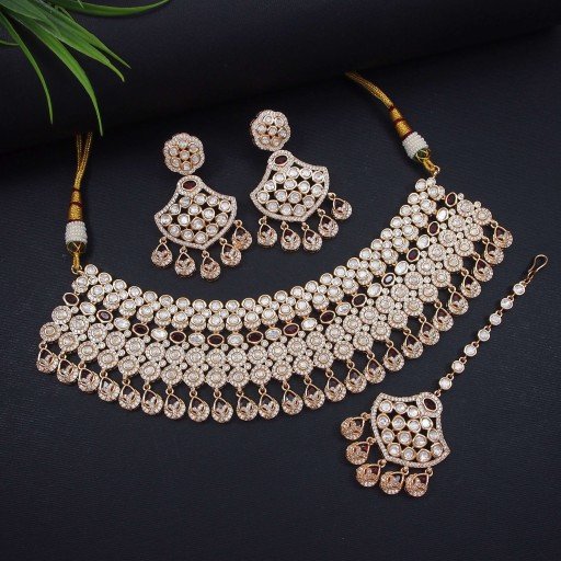 Charming Real Kundan Necklace Set