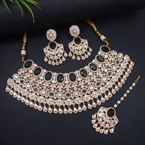 Elegant Real Kundan Necklace Set